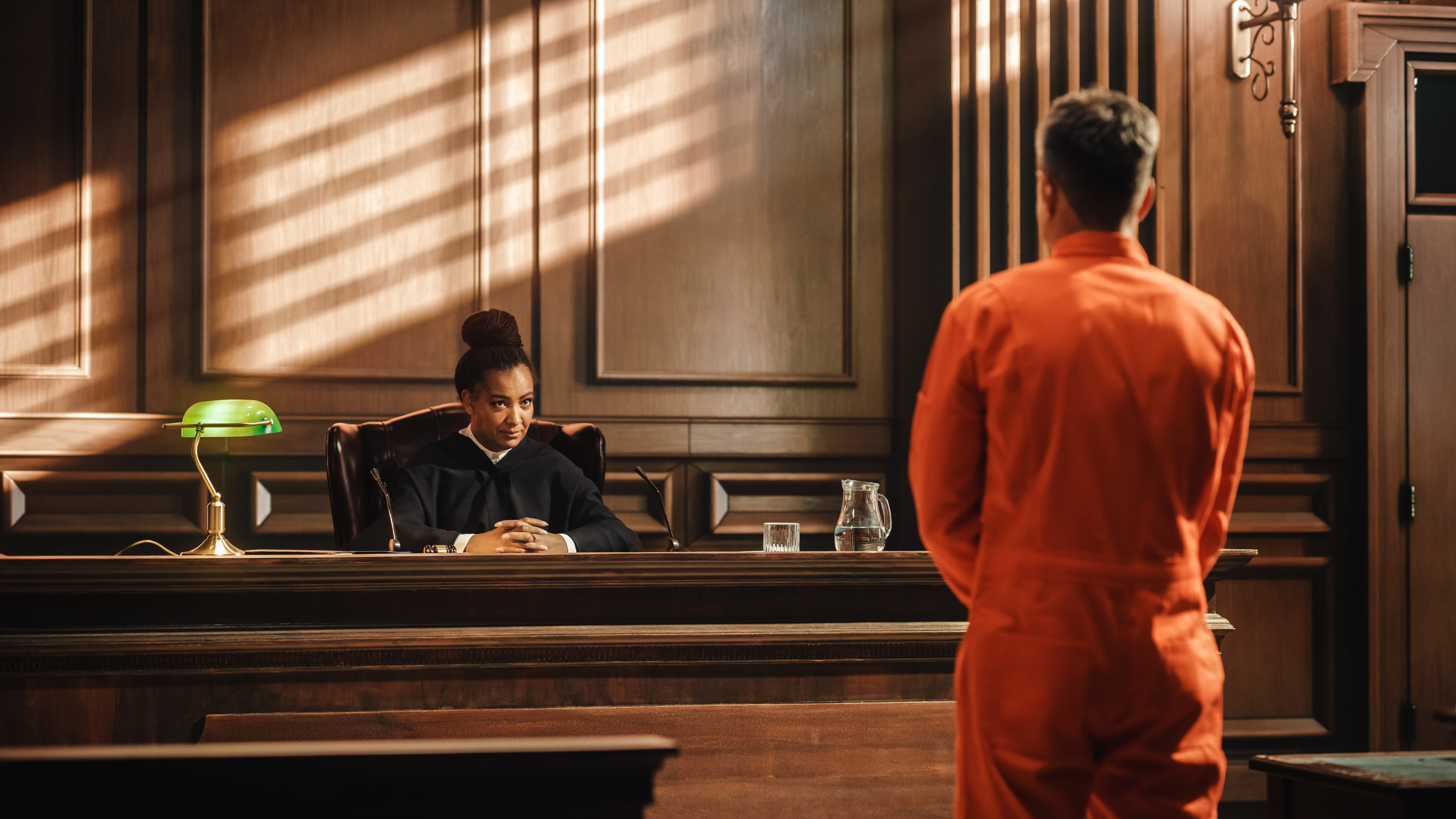 An individual in court receiving parole after serving a portion of their sentence - contact Branson West Law for help understanding parole and probation!