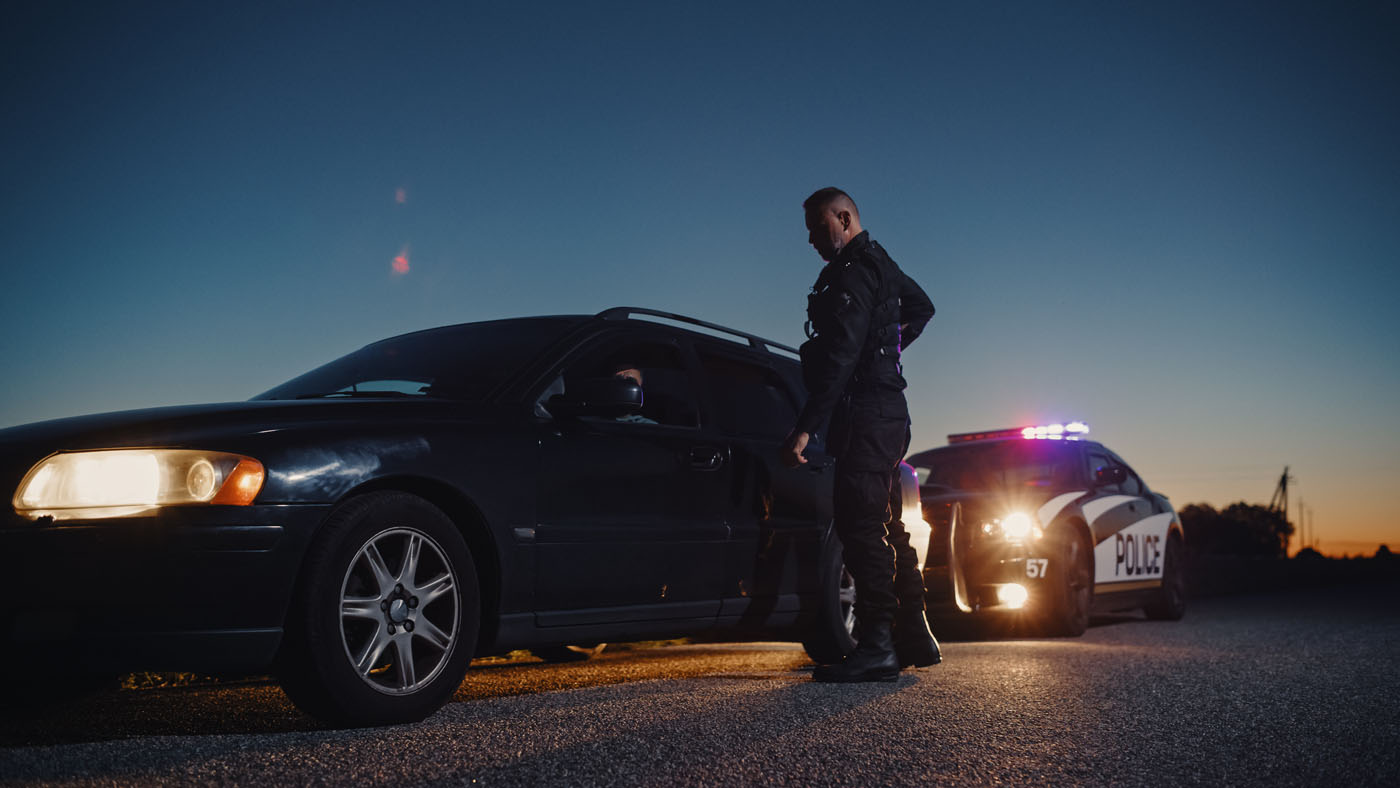 A car getting pulled over for a metabolite DUI charge in Utah, contact Branson West Law for defense!